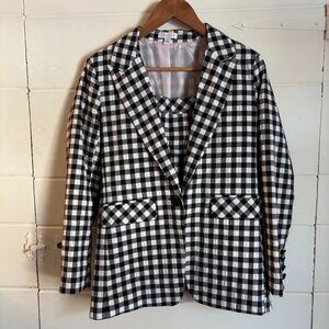 Topshop Gingham Suit Matching Set